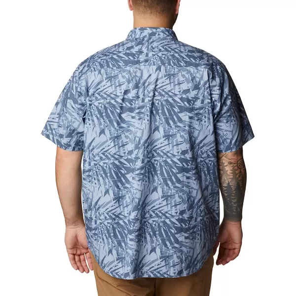 imageColumbia Mens Rapid Rivers Printed Short Sleeve ShirtBluestone Dye Palms