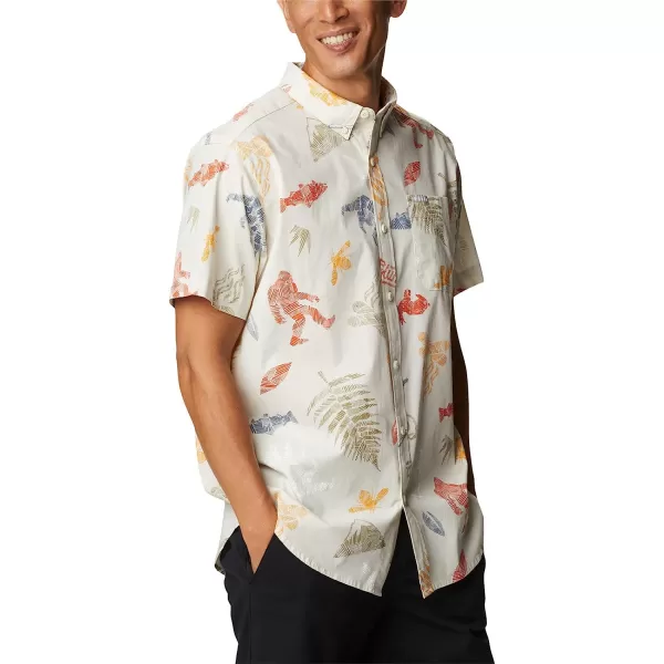 imageColumbia Mens Rapid Rivers Printed Short Sleeve ShirtChalk Wanderlandia