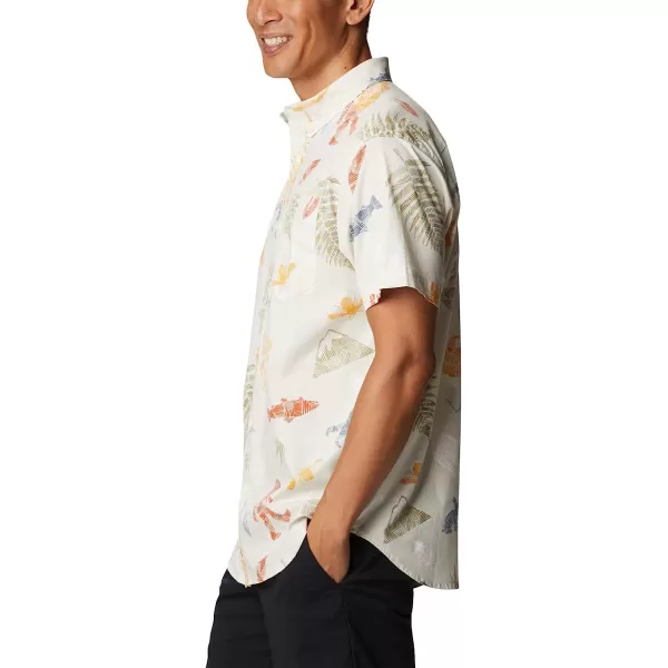 imageColumbia Mens Rapid Rivers Printed Short Sleeve ShirtChalk Wanderlandia