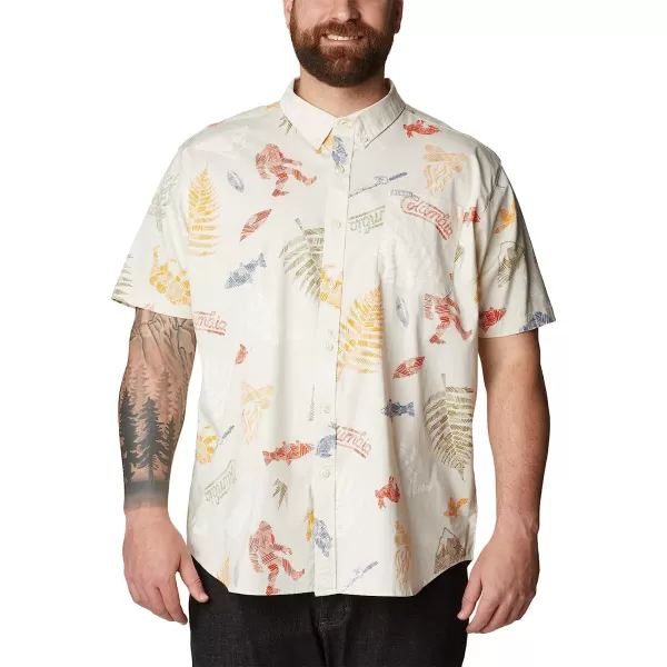 imageColumbia Mens Rapid Rivers Printed Short Sleeve ShirtChalk Wanderlandia