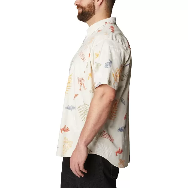 imageColumbia Mens Rapid Rivers Printed Short Sleeve ShirtChalk Wanderlandia