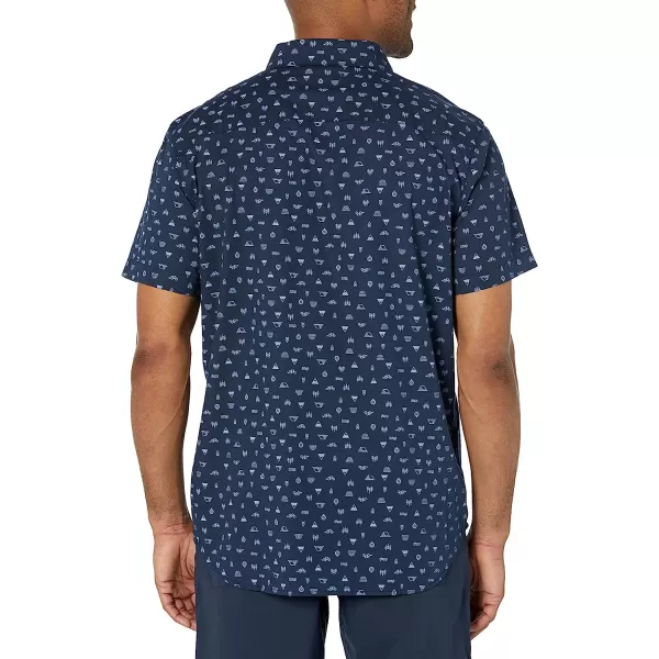 imageColumbia Mens Rapid Rivers Printed Short Sleeve ShirtCollegiate Navy Camp Icon