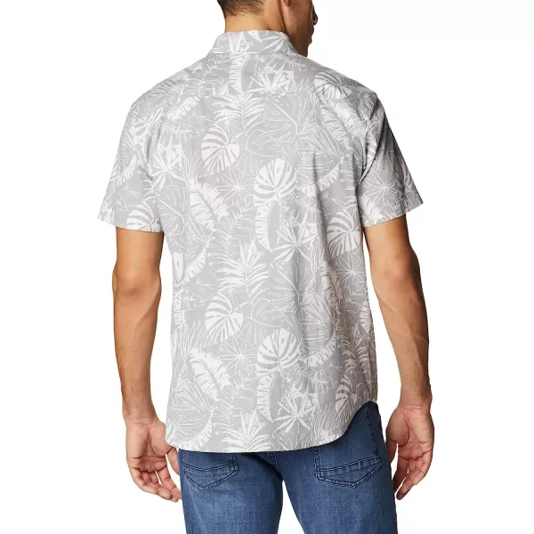imageColumbia Mens Rapid Rivers Printed Short Sleeve ShirtColumbia Grey King Palms