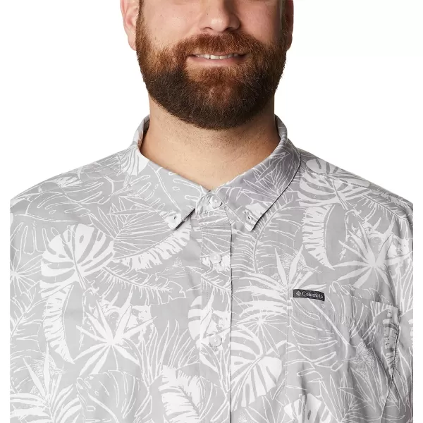 imageColumbia Mens Rapid Rivers Printed Short Sleeve ShirtColumbia Grey King Palms