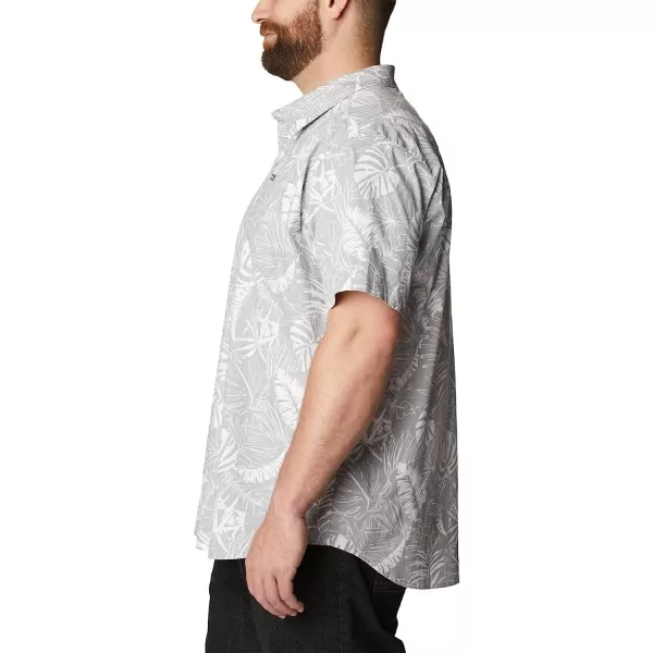 imageColumbia Mens Rapid Rivers Printed Short Sleeve ShirtColumbia Grey King Palms