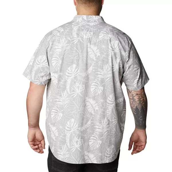 imageColumbia Mens Rapid Rivers Printed Short Sleeve ShirtColumbia Grey King Palms