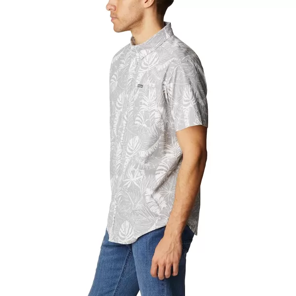 imageColumbia Mens Rapid Rivers Printed Short Sleeve ShirtColumbia Grey King Palms