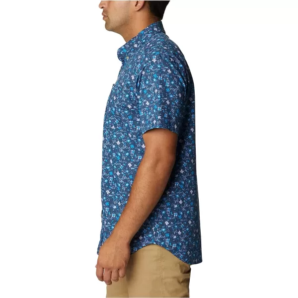 imageColumbia Mens Rapid Rivers Printed Short Sleeve ShirtDark Mountain Minibiscus