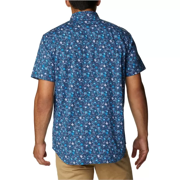 imageColumbia Mens Rapid Rivers Printed Short Sleeve ShirtDark Mountain Minibiscus