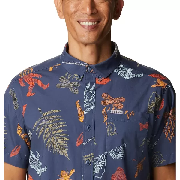 imageColumbia Mens Rapid Rivers Printed Short Sleeve ShirtDark Mountain Wanderlandia