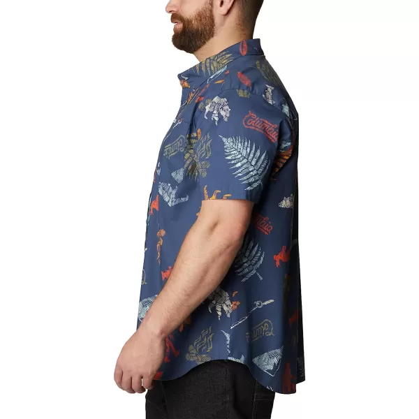 imageColumbia Mens Rapid Rivers Printed Short Sleeve ShirtDark Mountain Wanderlandia
