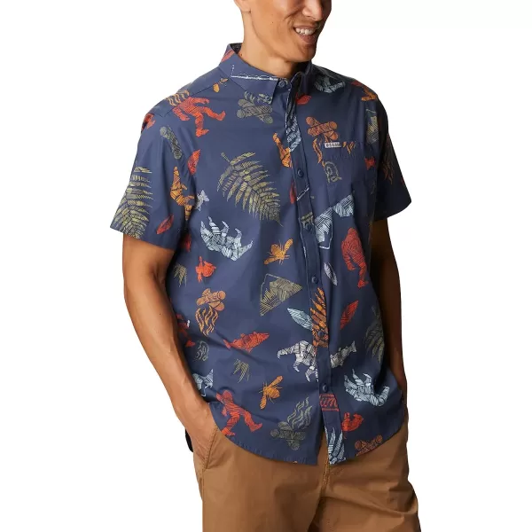 imageColumbia Mens Rapid Rivers Printed Short Sleeve ShirtDark Mountain Wanderlandia