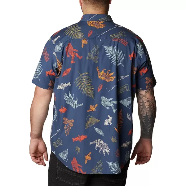 imageColumbia Mens Rapid Rivers Printed Short Sleeve ShirtDark Mountain Wanderlandia