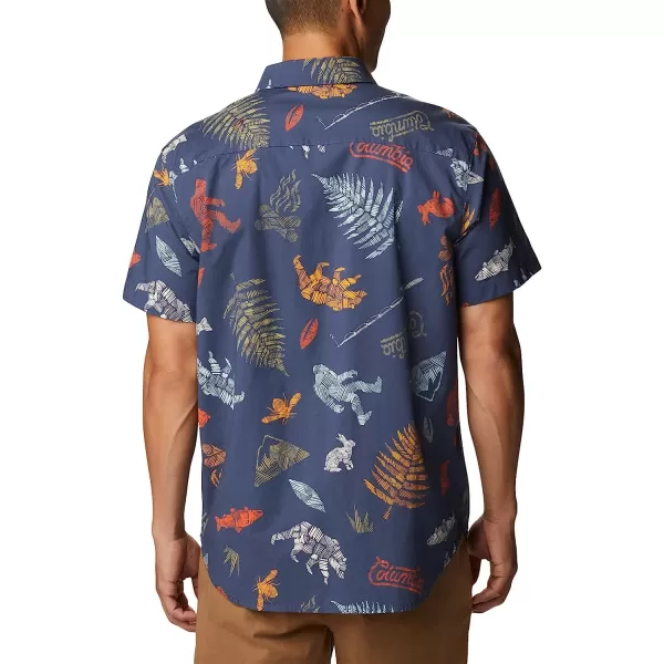imageColumbia Mens Rapid Rivers Printed Short Sleeve ShirtDark Mountain Wanderlandia