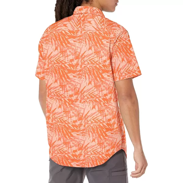 imageColumbia Mens Rapid Rivers Printed Short Sleeve ShirtDesert Orange Dye Palms