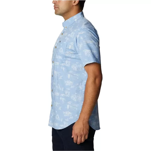 imageColumbia Mens Rapid Rivers Printed Short Sleeve ShirtJet Stream Park Trip