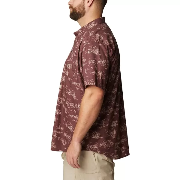 imageColumbia Mens Rapid Rivers Printed Short Sleeve ShirtLight Raisin Park Trip