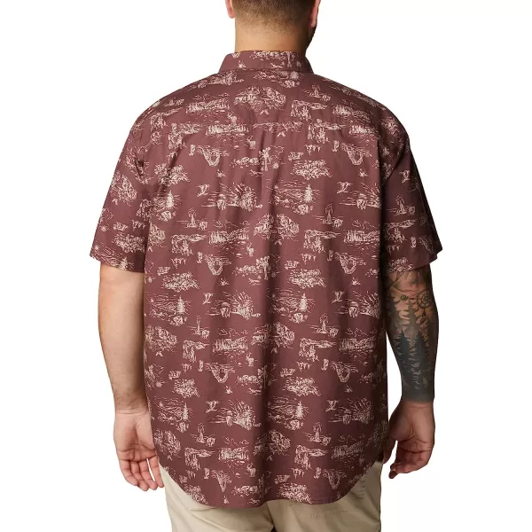 imageColumbia Mens Rapid Rivers Printed Short Sleeve ShirtLight Raisin Park Trip