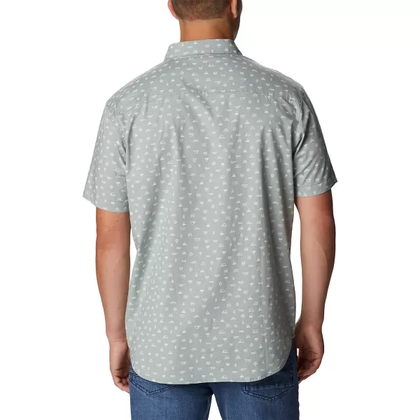 imageColumbia Mens Rapid Rivers Printed Short Sleeve ShirtMetal Camp Icon
