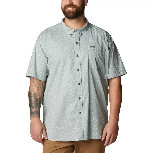 imageColumbia Mens Rapid Rivers Printed Short Sleeve ShirtMetal Camp Icon