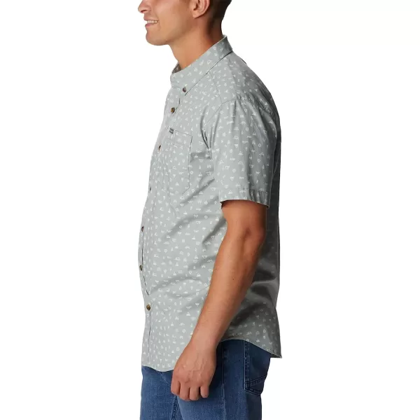 imageColumbia Mens Rapid Rivers Printed Short Sleeve ShirtMetal Camp Icon