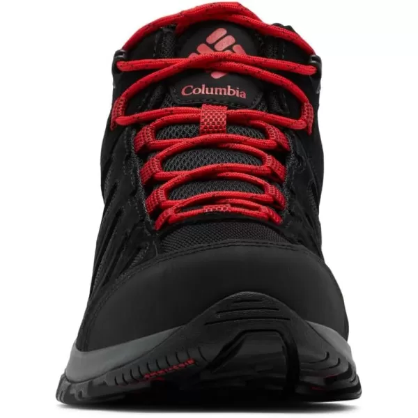 imageColumbia Mens Redmond Iii Mid Waterproof Hiking Shoe2024 BlackMountain Red