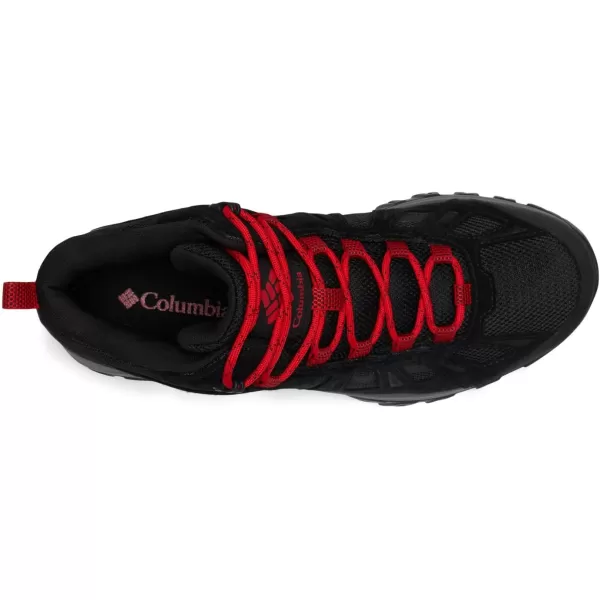 imageColumbia Mens Redmond Iii Mid Waterproof Hiking Shoe2024 BlackMountain Red
