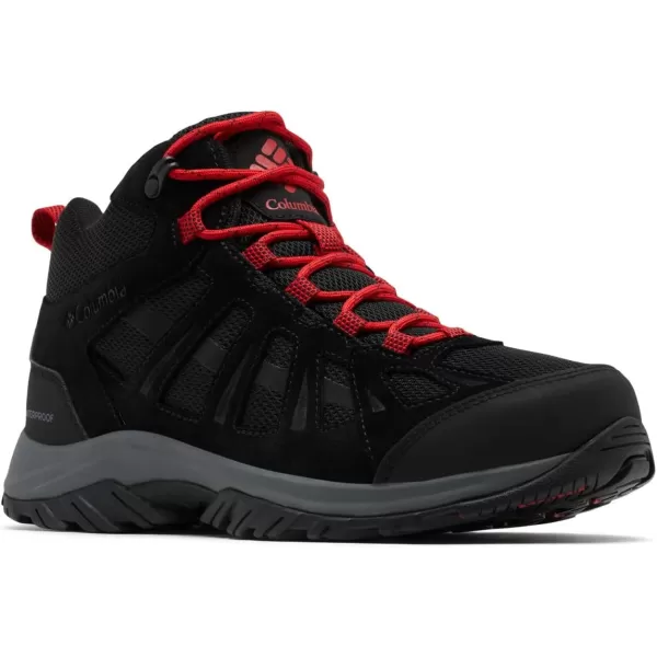imageColumbia Mens Redmond Iii Mid Waterproof Hiking Shoe2024 BlackMountain Red
