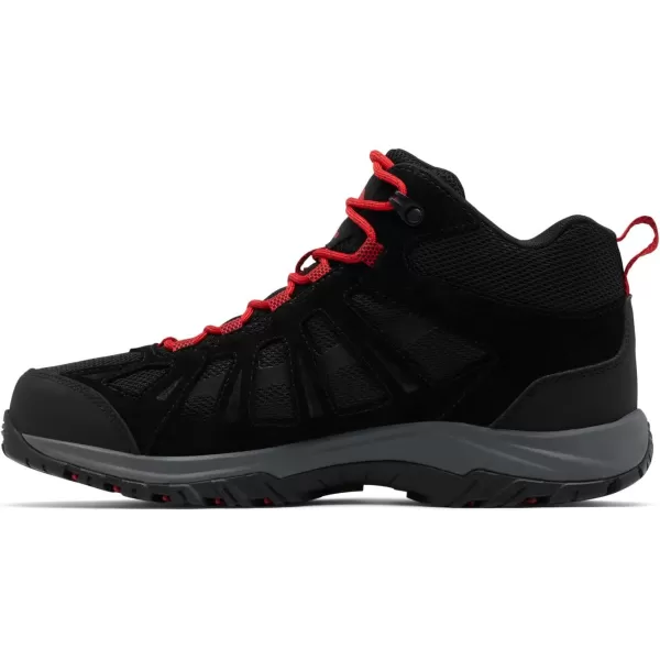 imageColumbia Mens Redmond Iii Mid Waterproof Hiking Shoe2024 BlackMountain Red