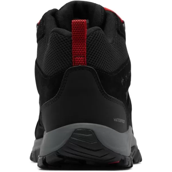 imageColumbia Mens Redmond Iii Mid Waterproof Hiking Shoe2024 BlackMountain Red