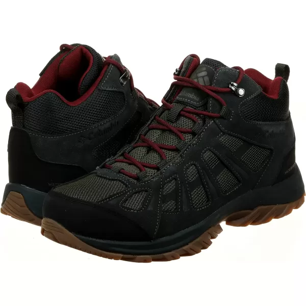 imageColumbia Mens Redmond Iii Mid Waterproof Hiking ShoeNoriRed Jasper