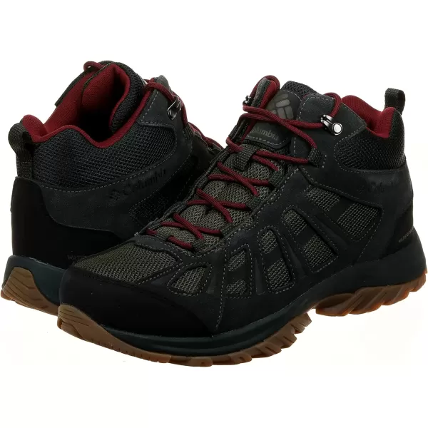 imageColumbia Mens Redmond Iii Mid Waterproof Hiking ShoeNoriRed Jasper