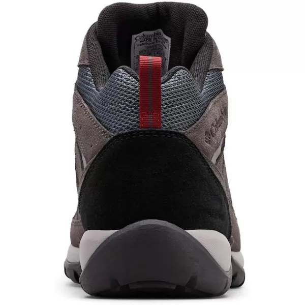 imageColumbia Mens Redmond V2 Mid Waterproof Hiking ShoeGraphiteRed Jasper