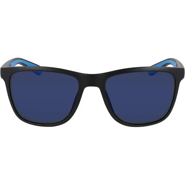imageColumbia Mens River Chill Square SunglassesMatte Black amp BlueBlue Mirror Lens