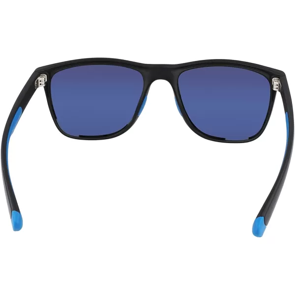 imageColumbia Mens River Chill Square SunglassesMatte Black amp BlueBlue Mirror Lens