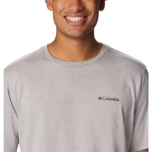 imageColumbia Mens Rockaway River Back Graphic Short Sleeve TeeColumbia Grey HeatherHex Natured Graphic