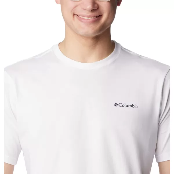 imageColumbia Mens Rockaway River Back Graphic Short Sleeve TeeWhiteLakeside Badge Graphic