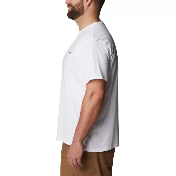 imageColumbia Mens Rockaway River Back Graphic Short Sleeve TeeWhiteLakeside Badge Graphic