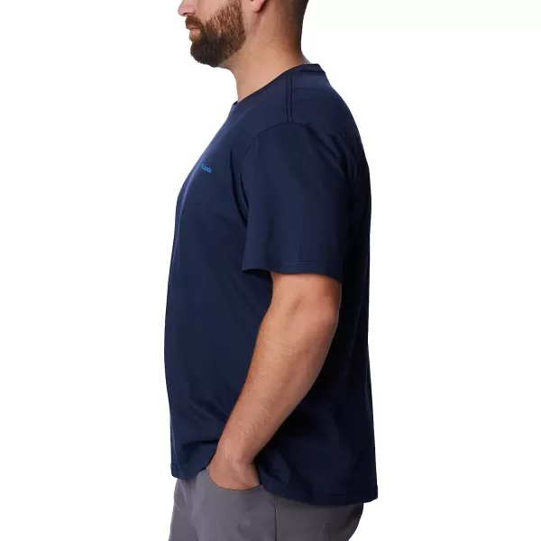 imageColumbia Mens Rockaway River Country Short Sleeve TeeCollegiate NavyTreestriped Flag Grx
