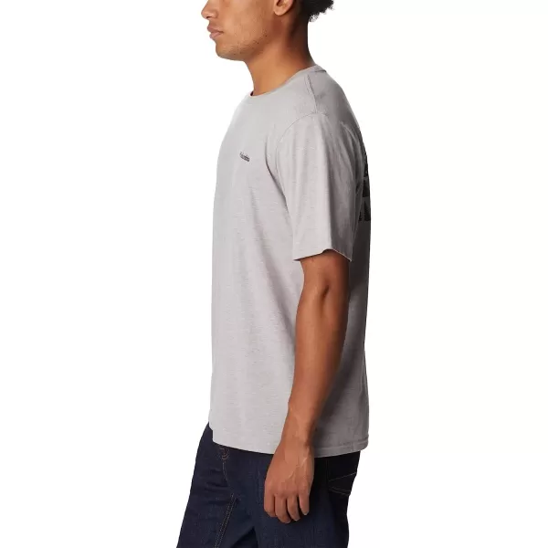 imageColumbia Mens Rockaway River Country Short Sleeve TeeColumbia Grey HeatherTreestriped Flag Grx