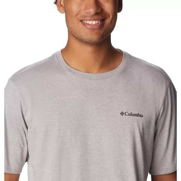 imageColumbia Mens Rockaway River Country Short Sleeve TeeColumbia Grey HeatherTreestriped Flag Grx