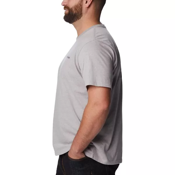 imageColumbia Mens Rockaway River Country Short Sleeve TeeColumbia Grey HeatherTreestriped Flag Grx