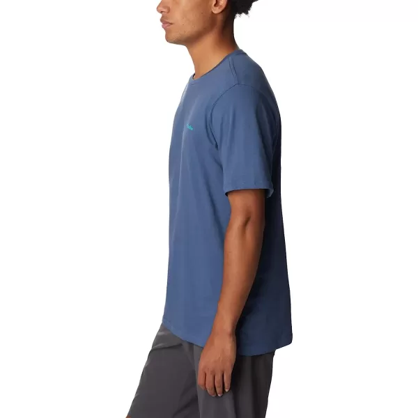 imageColumbia Mens Rockaway River Country Short Sleeve TeeDark MountainFun With Flags Graphic