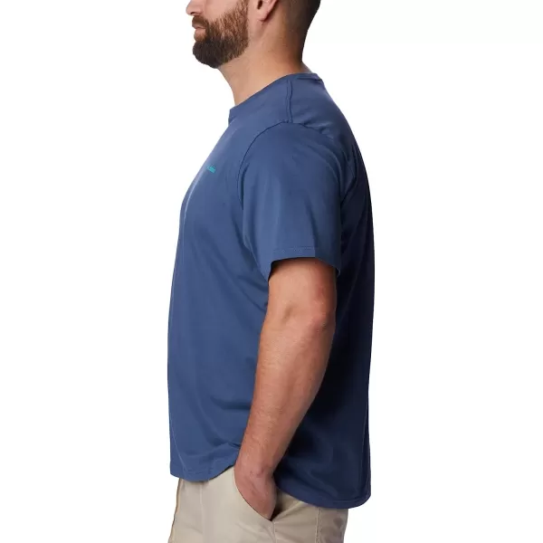 imageColumbia Mens Rockaway River Country Short Sleeve TeeDark MountainFun With Flags Graphic