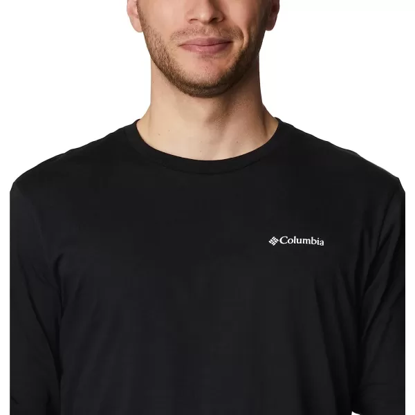 imageColumbia Mens Rockaway River Graphic Long Sleeve TeeBlackWhite Logo