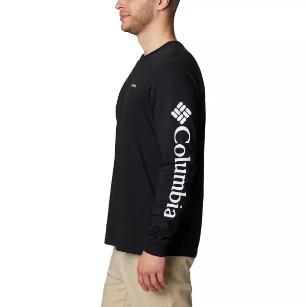 imageColumbia Mens Rockaway River Graphic Long Sleeve TeeBlackWhite Logo