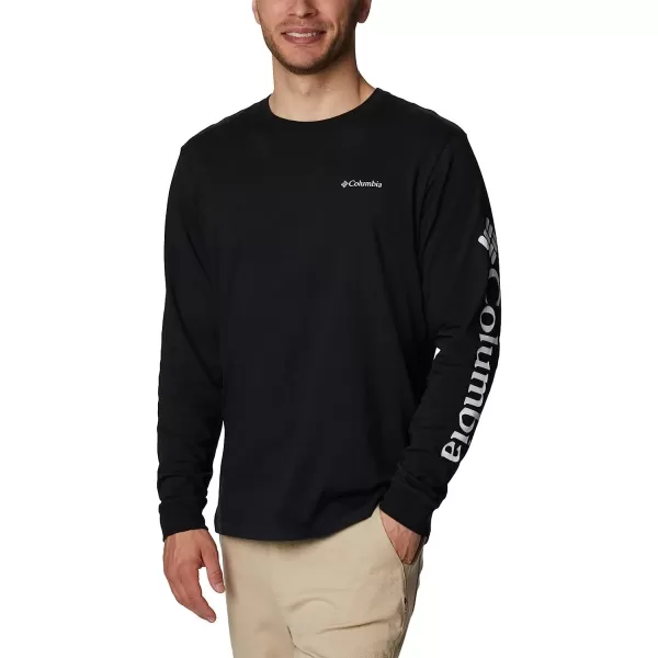 imageColumbia Mens Rockaway River Graphic Long Sleeve TeeBlackWhite Logo