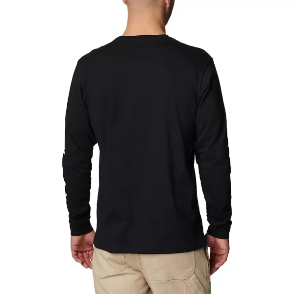 imageColumbia Mens Rockaway River Graphic Long Sleeve TeeBlackWhite Logo