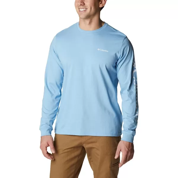 imageColumbia Mens Rockaway River Graphic Long Sleeve TeeJet StreamCsc Stars Stripes Graphic