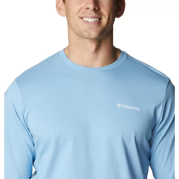 imageColumbia Mens Rockaway River Graphic Long Sleeve TeeJet StreamCsc Stars Stripes Graphic